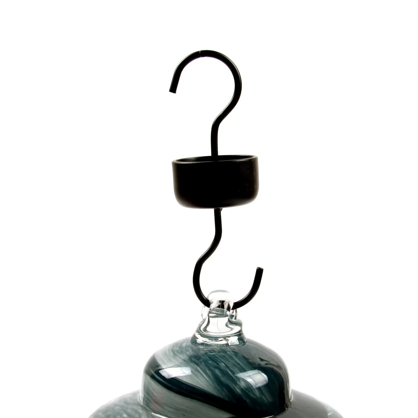 Sherum Hand Blown Glass Hummingbird Feeder - 34 Ounces