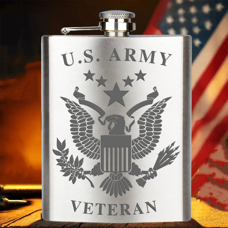 Sherum Stainless Steel Military Veteran Flasks
