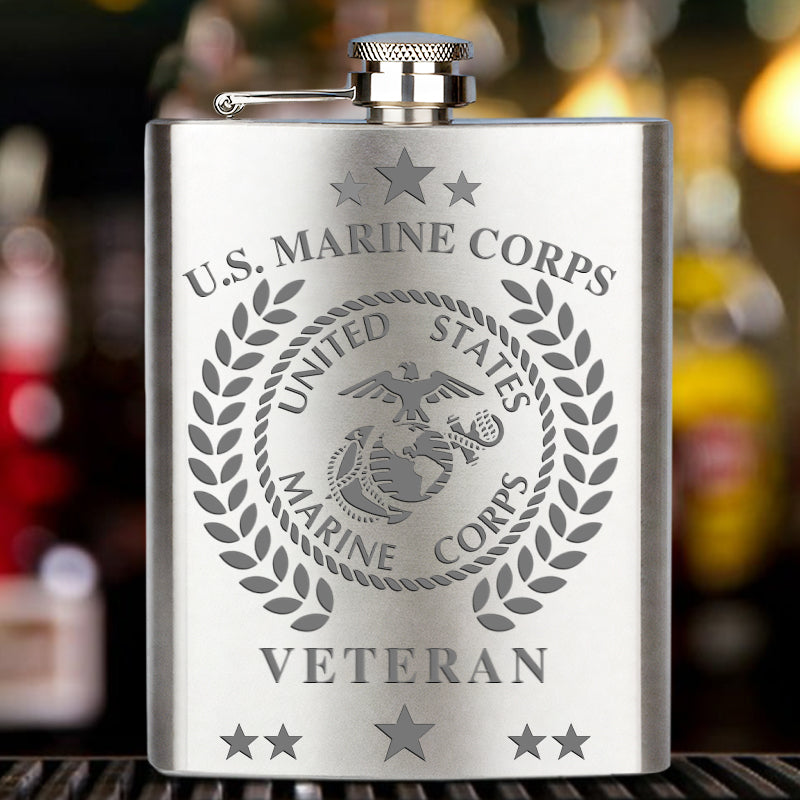Sherum Stainless Steel Military Veteran Flasks