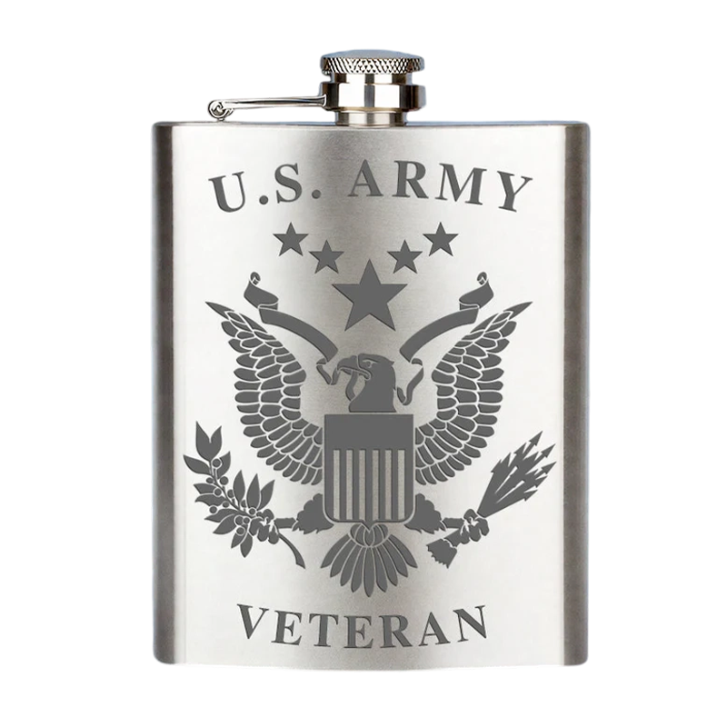 Sherum Stainless Steel Military Veteran Flasks