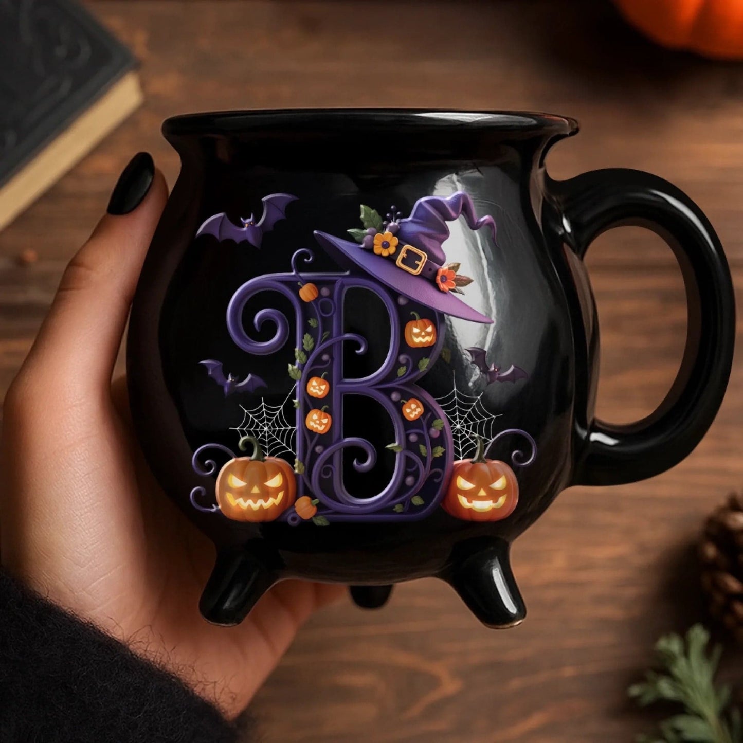 Sherum Ceramic Witch Cauldron Coffee Mug