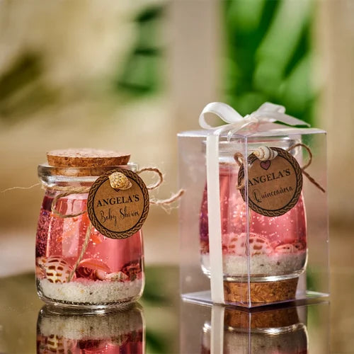 Sherum Ocean Theme Blue Purple Pink Gel Candle