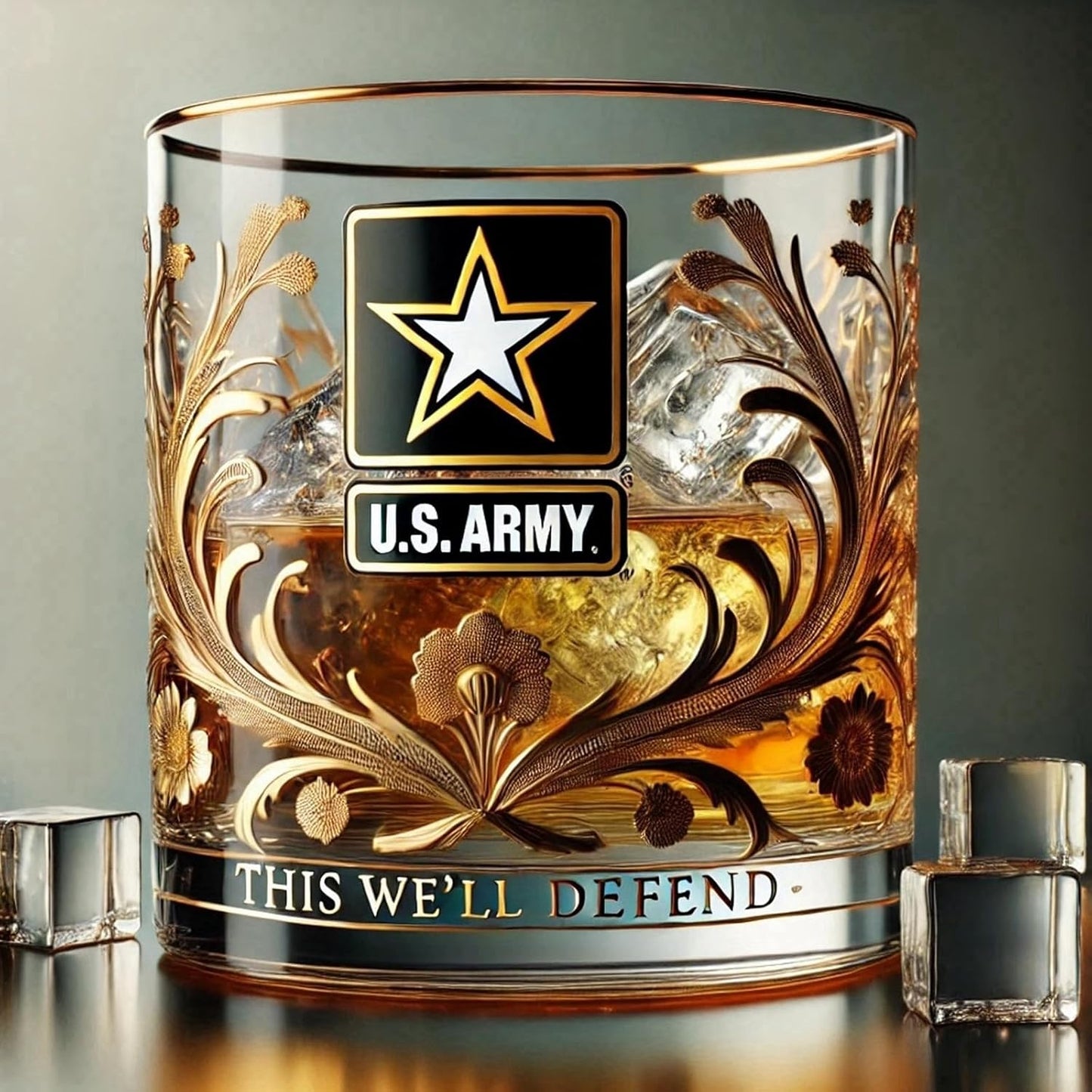Sherum Veteran Tribute Glass