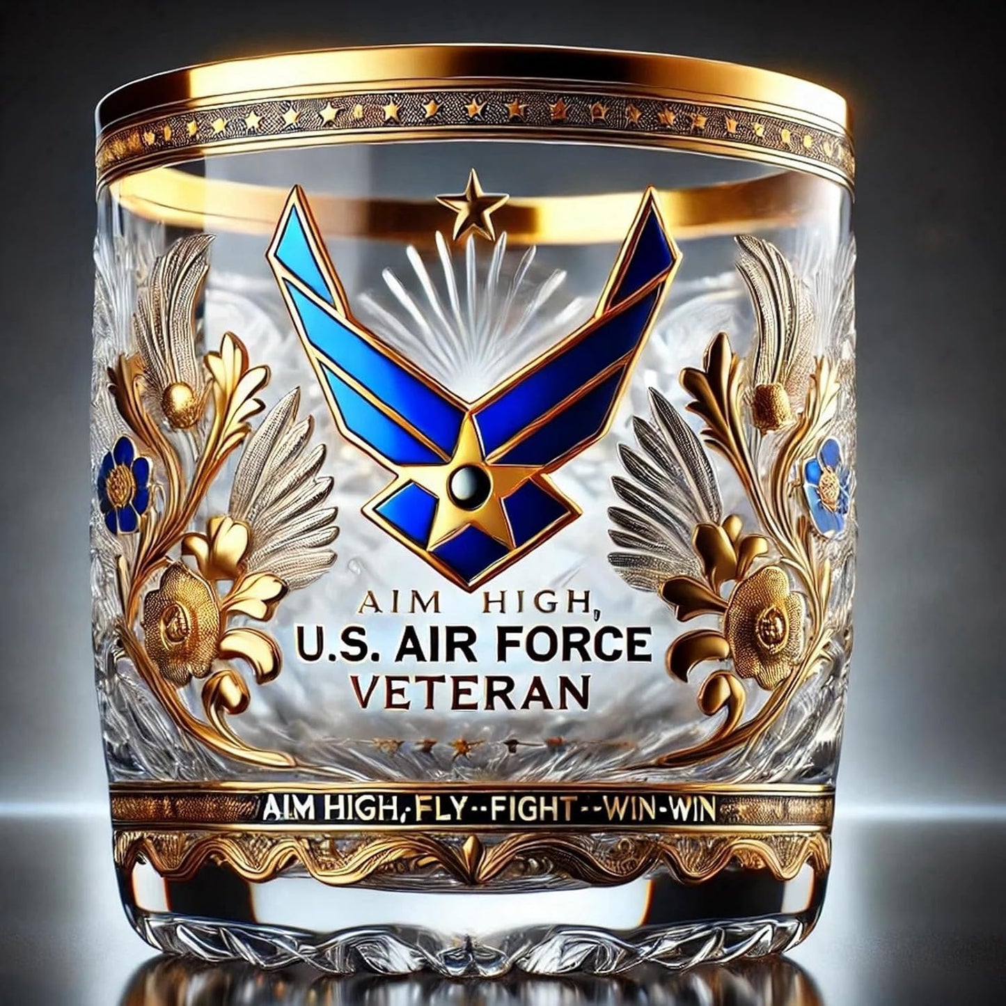 Sherum Veteran Tribute Glass