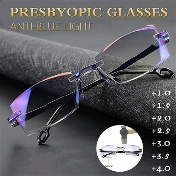 Sherum Sapphire High Hardness Anti Blue Light Intelligent Dual Focus Reading Glasses