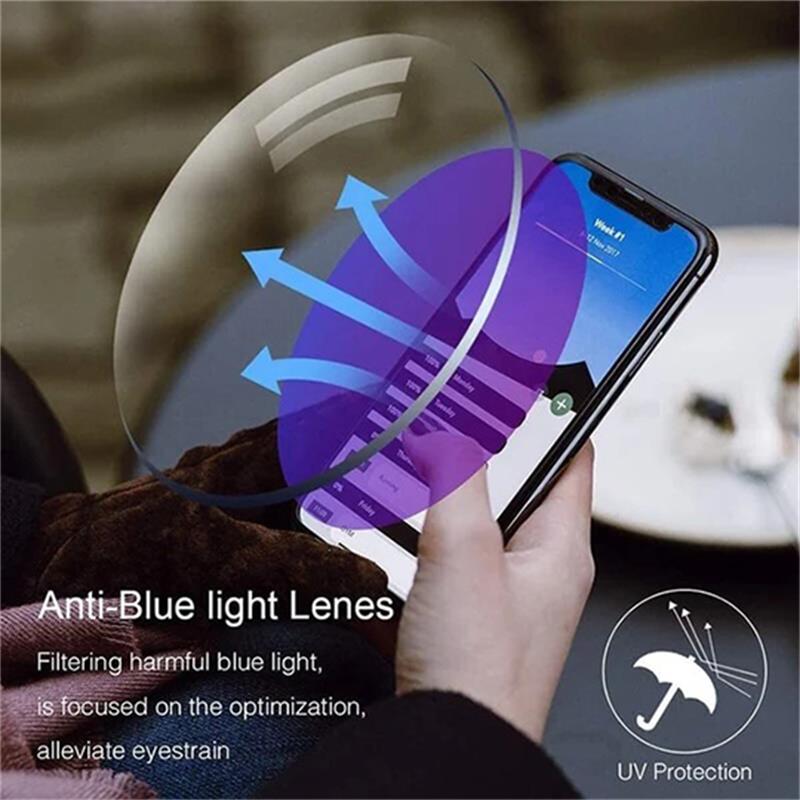 Sherum Sapphire High Hardness Anti Blue Light Intelligent Dual Focus Reading Glasses