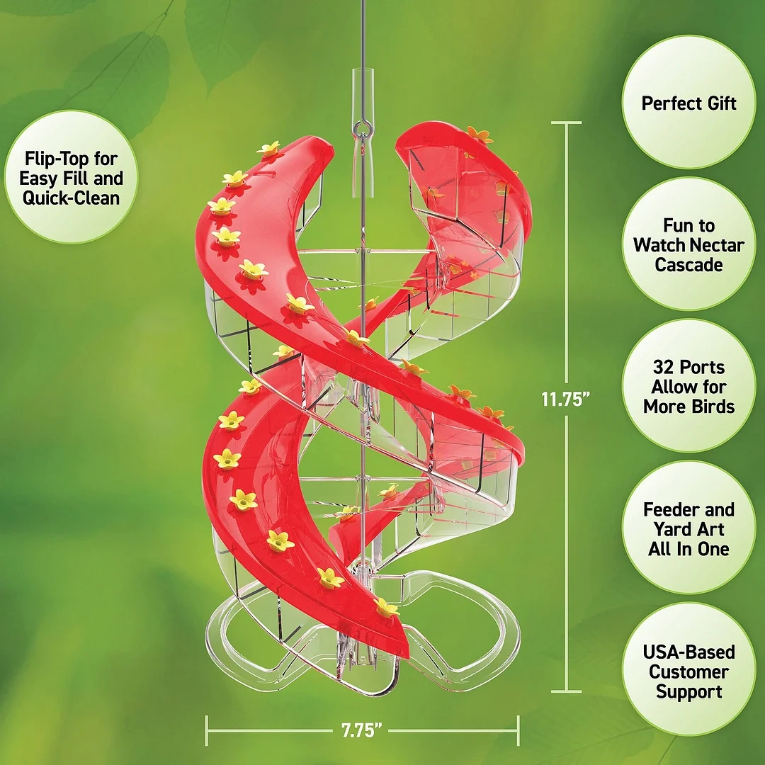 Sherum DNA Helix 32-Port Hummingbird Feeder
