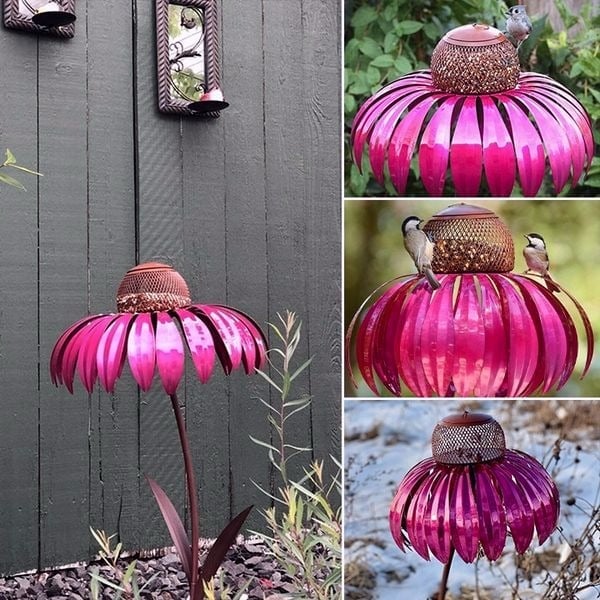Sherum Outdoor Flower Bird Feeder